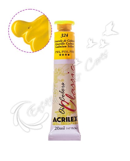 TINTA ÓLEO ACRILEX AMARELO DE CÁDMIO 324 20ML