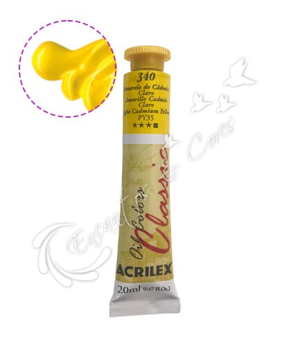 TINTA ÓLEO ACRILEX AMARELO DE CÁDMIO CLARO 340 20ML