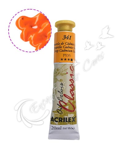 TINTA ÓLEO ACRILEX AMARELO DE CÁDMIO ESCURO 341 20ML