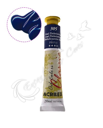 TINTA ÓLEO ACRILEX AZUL FTALOCIANINA 305 20ML