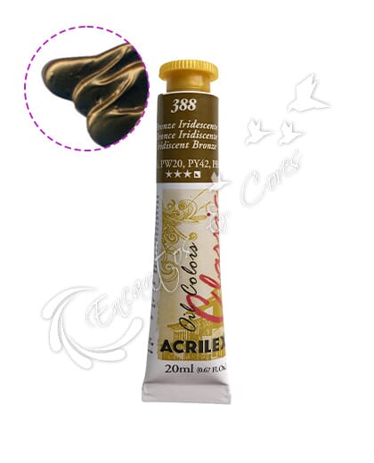 TINTA ÓLEO ACRILEX BRONZE IRIDESCENTE 388 20 ML