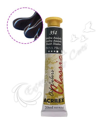 TINTA ÓLEO ACRILEX SOMBRA AZULADA 351 20 ML