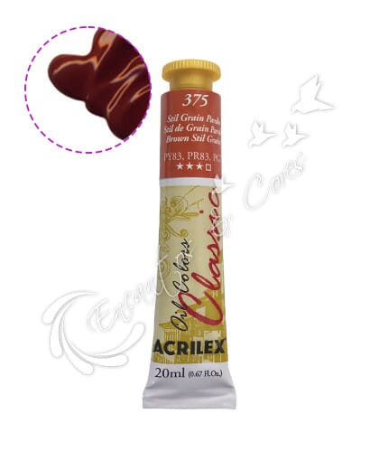 TINTA ÓLEO ACRILEX STIL DE GRAIN PARDO 375 20 ML