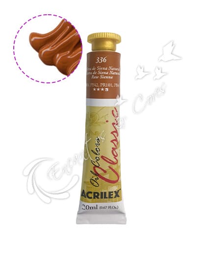 TINTA ÓLEO ACRILEX TERRA DE SIENA NATURAL 336 20ML