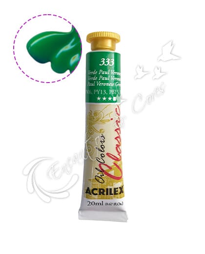TINTA ÓLEO ACRILEX VERDE PAUL VERONEZE 333 20 ML
