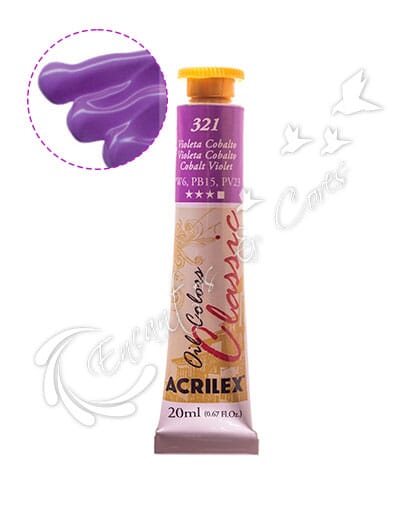 TINTA ÓLEO ACRILEX VIOLETA COBALTO 321 20 ML