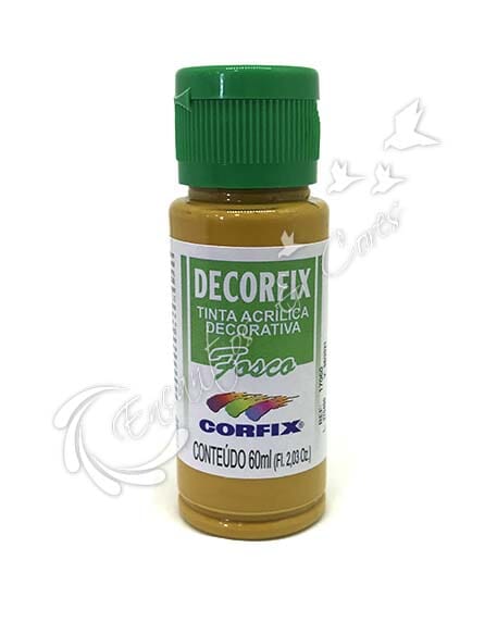 TINTA ACRÍLICA FOSCA DECORFIX AMARELO OCRE COR 353 60 ML TINTA ACRÍLICA FOSCA DECORFIX AMARELO OCRE COR 353 60 ML