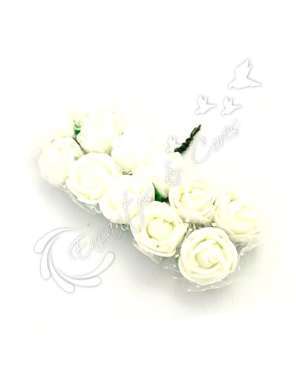 MINI ROSA DE EVA MARFIM BUQUE