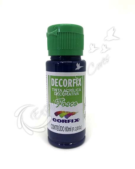 TINTA ACRÍLICA FOSCA DECORFIX AZUL MARINHO COR 327 60 ML TINTA ACRÍLICA FOSCA DECORFIX AZUL MARINHO COR 327 60 ML