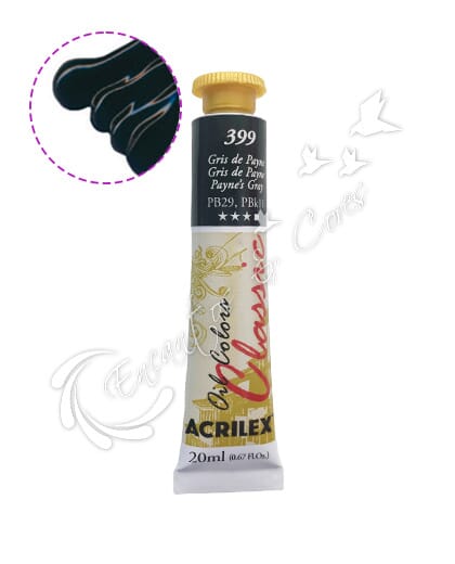 TINTA ÓLEO ACRILEX GRIS DE PAYNE 399 20 ML