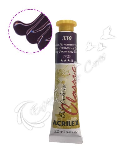 TINTA ÓLEO ACRILEX VIOLETA PERMANENTE ESCURO 330 20 ML