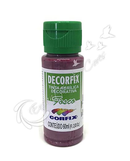 TINTA ACRÍLICA FOSCA DECORFIX AMEIXA COR 454 60 ML TINTA ACRÍLICA FOSCA DECORFIX AMEIXA COR 454 60 ML