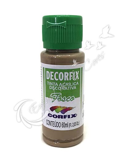 TINTA ACRÍLICA FOSCA DECORFIX AVELÃ COR 348 60 ML TINTA ACRÍLICA FOSCA DECORFIX AVELÃ COR 348 60 ML