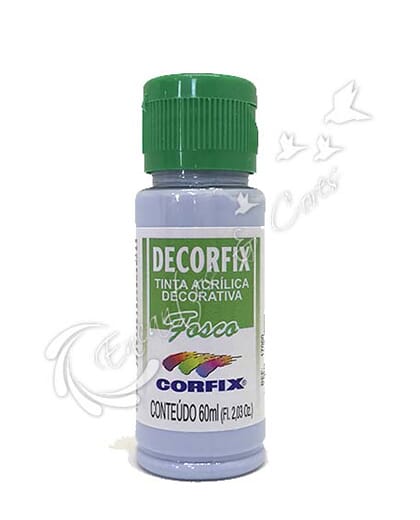 TINTA ACRÍLICA FOSCA DECORFIX AZUL CARIBE COR 326 60 ML TINTA ACRÍLICA FOSCA DECORFIX AZUL CARIBE COR 326 60 ML
