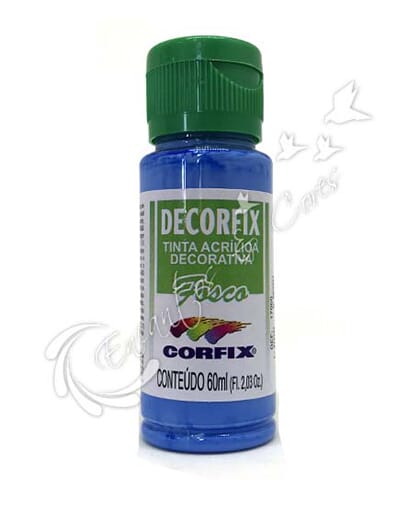 TINTA ACRÍLICA FOSCA DECORFIX AZUL CELESTE COR 323 60 ML TINTA ACRÍLICA FOSCA DECORFIX AZUL CELESTE COR 323 60 ML