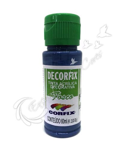 TINTA ACRÍLICA FOSCA DECORFIX AZUL PETRÓLEO COR 382 60 ML TINTA ACRÍLICA FOSCA DECORFIX AZUL PETRÓLEO COR 382 60 ML