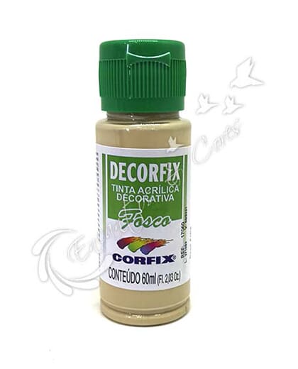 TINTA ACRÍLICA FOSCA DECORFIX BEGE AREIA COR 423 60 ML
