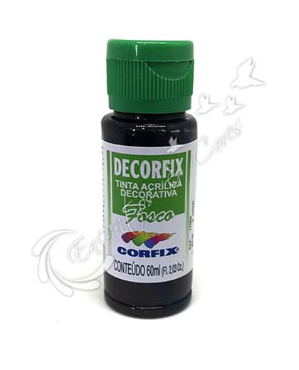TINTA ACRÍLICA FOSCA DECORFIX BLACK GRAPE COR 358 60 ML TINTA ACRÍLICA FOSCA DECORFIX BLACK GRAPE COR 358 60 ML