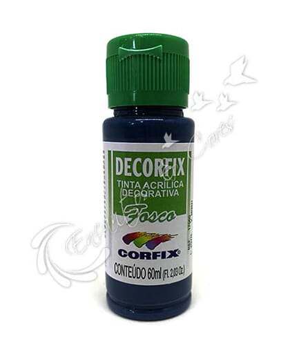 TINTA ACRÍLICA FOSCA DECORFIX BLUE NIGHT COR 386 60 ML TINTA ACRÍLICA FOSCA DECORFIX BLUE NIGHT COR 386 60 ML