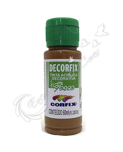 TINTA ACRÍLICA FOSCA DECORFIX CASTANHO CLARO COR 352 60 ML TINTA ACRÍLICA FOSCA DECORFIX CASTANHO CLARO COR 352 60 ML