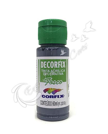 TINTA ACRÍLICA FOSCA DECORFIX CINZA PROFUNDO COR 381 60 ML TINTA ACRÍLICA FOSCA DECORFIX CINZA PROFUNDO COR 381 60 ML