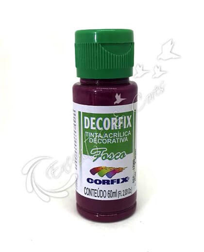 TINTA ACRÍLICA FOSCA DECORFIX FÚCHSIA COR 484 60 ML TINTA ACRÍLICA FOSCA DECORFIX FÚCHSIA COR 484 60 ML