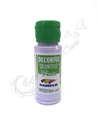 TINTA ACRÍLICA FOSCA DECORFIX LILÁS CLARO COR 469 60 ML TINTA ACRÍLICA FOSCA DECORFIX LILÁS CLARO COR 469 60 ML