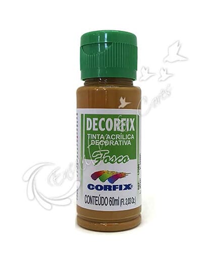 TINTA ACRÍLICA FOSCA DECORFIX MARROM DOURADO COR 418 60 ML TINTA ACRÍLICA FOSCA DECORFIX MARROM DOURADO COR 418 60 ML