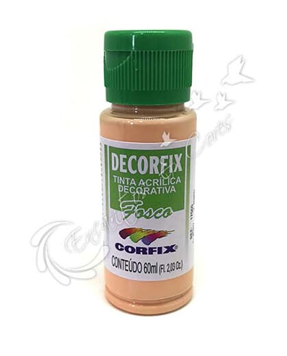 TINTA ACRÍLICA FOSCA DECORFIX PÊSSEGO COR 344 60 ML TINTA ACRÍLICA FOSCA DECORFIX PÊSSEGO COR 344 60 ML