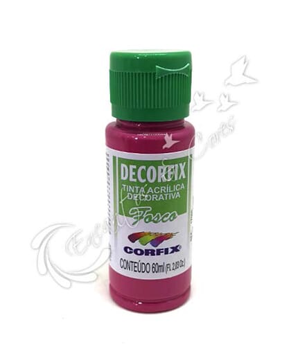 TINTA ACRÍLICA FOSCA DECORFIX ROSA PINK COR 455 60 ML TINTA ACRÍLICA FOSCA DECORFIX ROSA PINK COR 455 60 ML