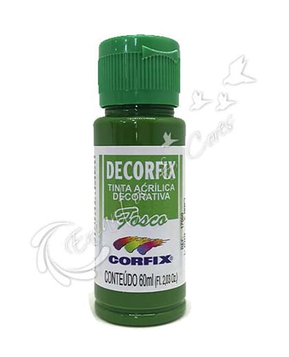 TINTA ACRÍLICA FOSCA DECORFIX VERDE MUSGO COR 333 60 ML TINTA ACRÍLICA FOSCA DECORFIX VERDE MUSGO COR 333 60 ML