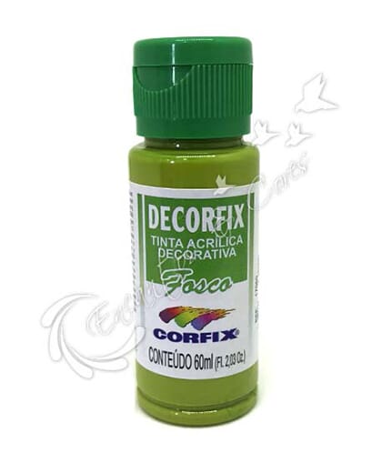 TINTA ACRÍLICA FOSCA DECORFIX VERDE PISTACHE COR 377 60 ML TINTA ACRÍLICA FOSCA DECORFIX VERDE PISTACHE COR 377 60 ML