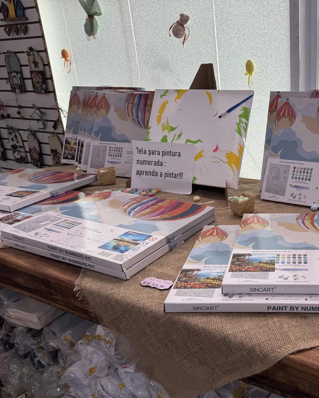 Kits de pintura para iniciantes com numeracao disponiveis na loja Encantos e Cores Sorocaba