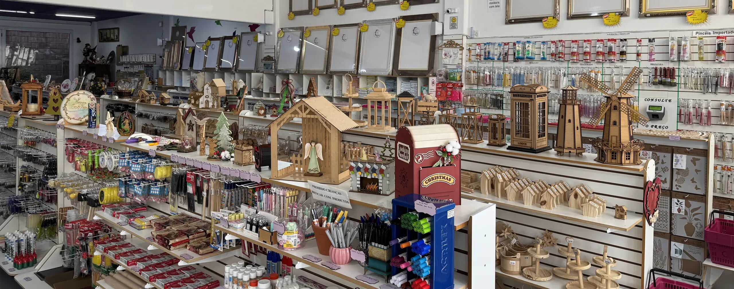 Ambiente da loja Encantos e Cores em Sorocaba