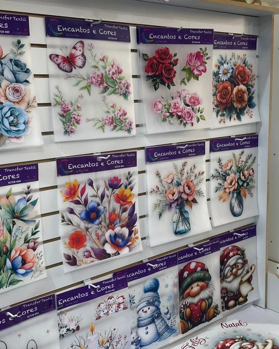 Transfers decorativos Exclusivos Encantos e Cores Loja para artesanato Sorocaba