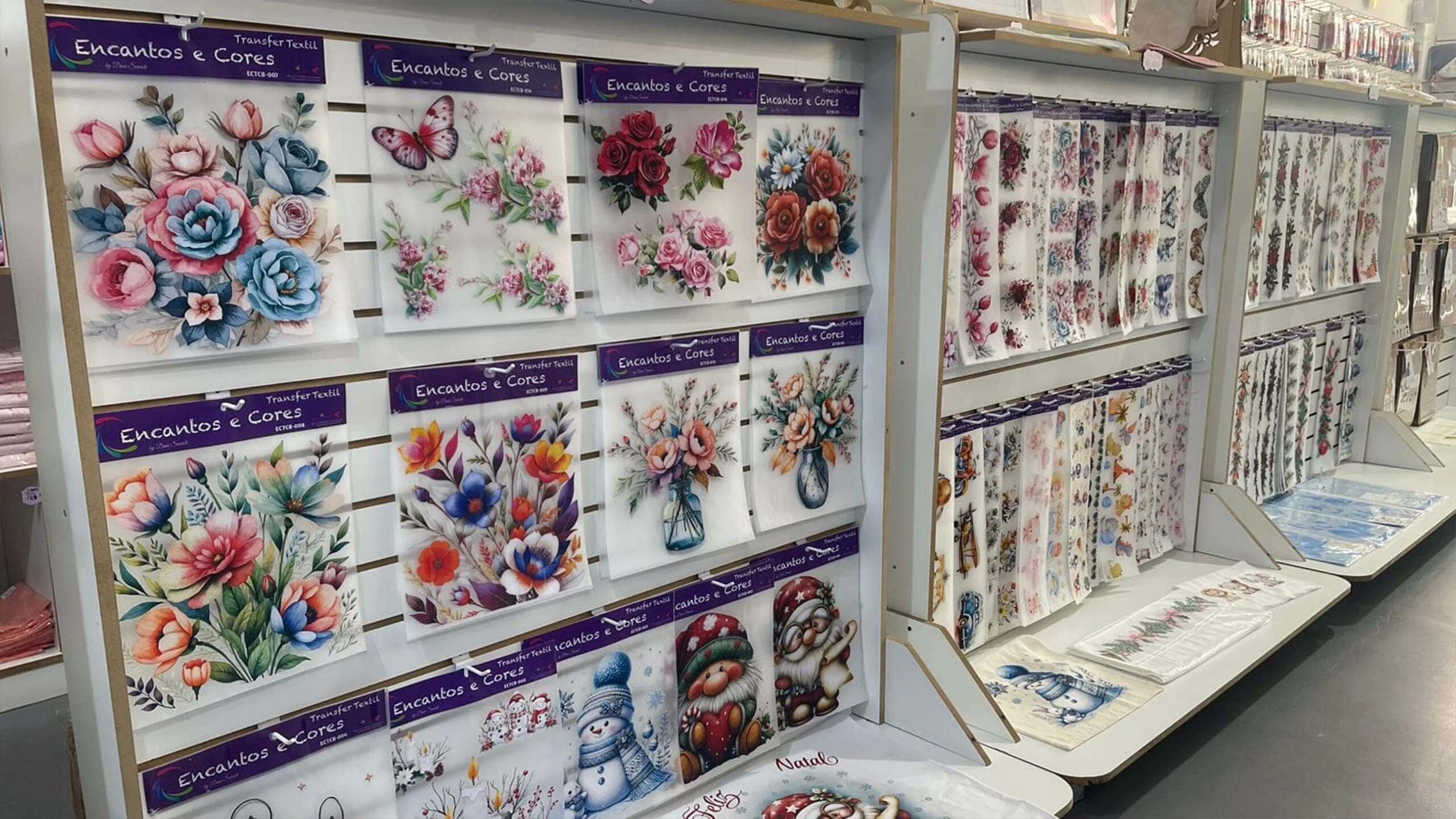 Transfers decorativos Exclusivos Encantos e Cores Loja para artesanato Sorocaba